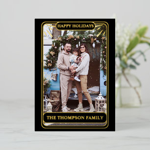 Carte De Vœux En Aluminium Tarot Noël Photo de famille Cadeau de Noël