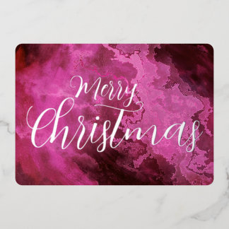 Carte De Vœux En Aluminium Texture grunge marbré Joyeux Noël