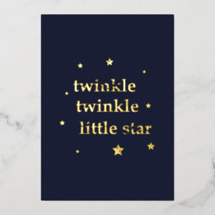 Carte De Vœux En Aluminium Twinkle