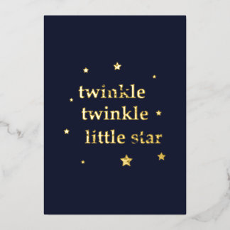 Carte De Vœux En Aluminium Twinkle
