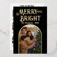 Une année à revoir Merry & Bright Christmas Photo