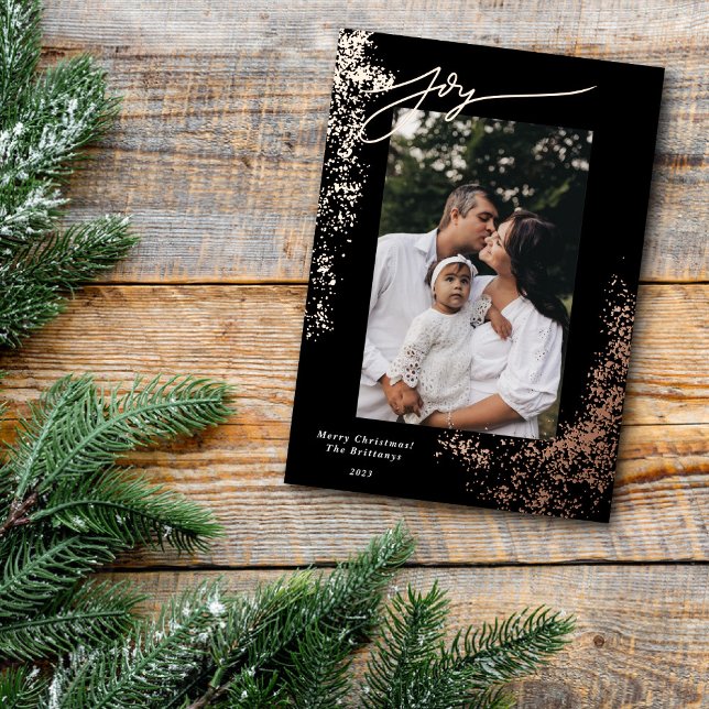 Carte De Vœux En Aluminium Véritable Foil Flettré Joie Speckled Photo de vaca (Créateur téléchargé)