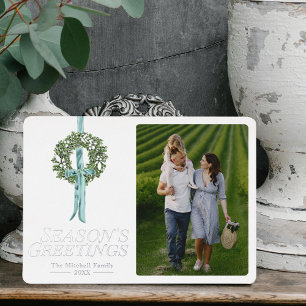 Carte De Vœux En Aluminium Vintage traditionnel Ribbon d'eau