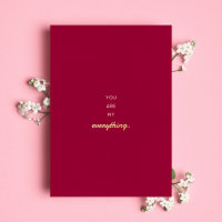 Vous êtes mon tout minimal rose amour Valentine