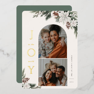 Carte De Vœux En Aluminium Winter Joy 2 Famille Photo
