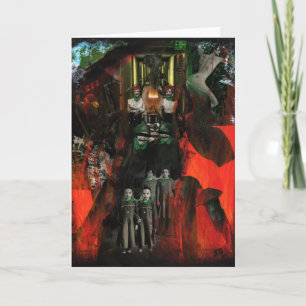 Carte de vœux en art original mixte Eternal Flame