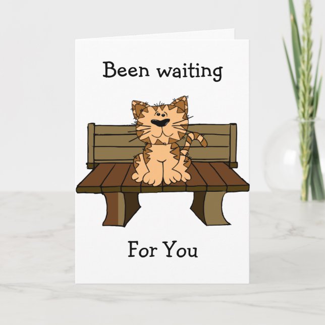 Carte de vœux en attente de vous (Devant)