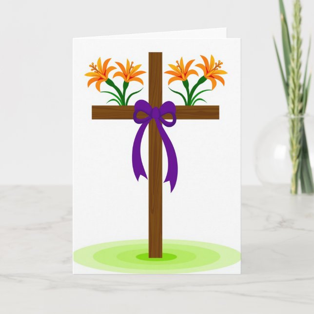 Carte de vœux en bois floral (Devant)