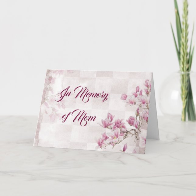 Carte de voeux en mémoire de maman (Devant)