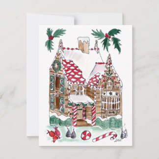 Carte de vœux en papier pain d'épices, intérieur v