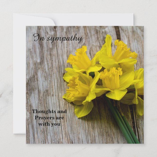 Carte de voeux en Sympathy Flat (Devant)