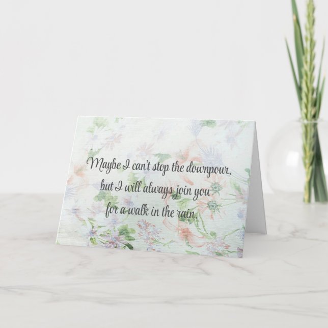 Carte de vœux encourageante pour mon ami (Devant)