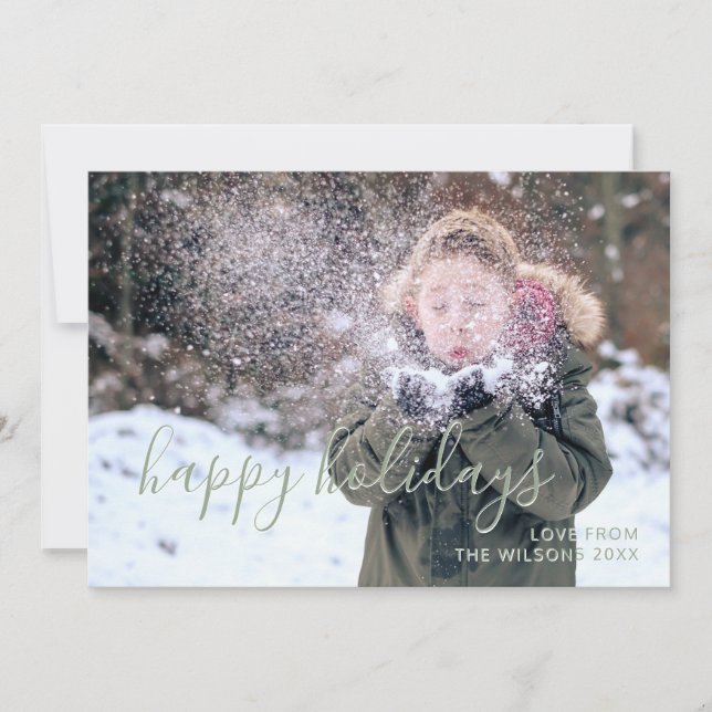 Carte de vœux enfants simple pour les fêtes (Devant)