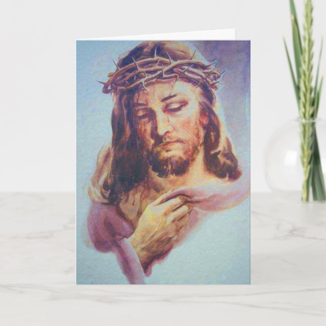 Carte de vœux épine de Jésus (Devant)