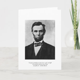 Carte de vœux "Épouse ravissante" de Lincoln