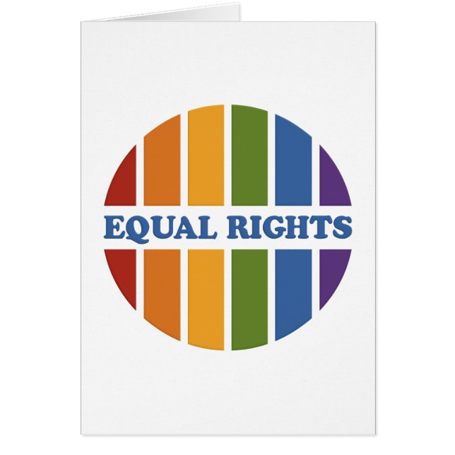 Carte de voeux Equal Rights (Devant)
