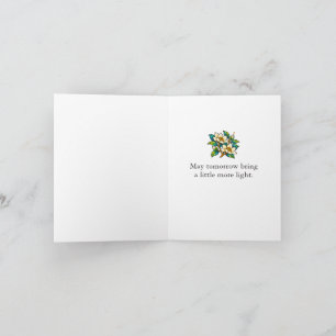 Carte de vœux Espoir – La lumière trouve un chemin