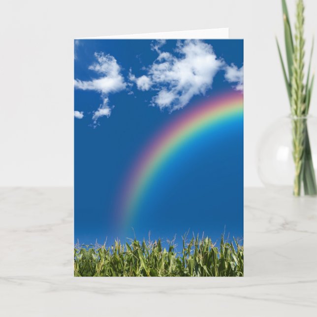 Carte de voeux été arc-en-ciel (Devant)