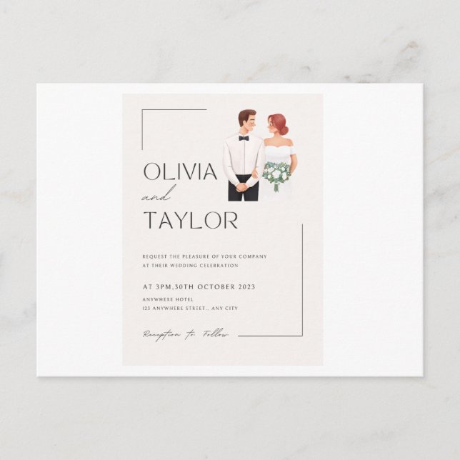 carte de voeux Éternel Amour Félicitations pour vo (Devant)