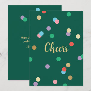Carte de vœux Evergreen Confetti Nouvel An