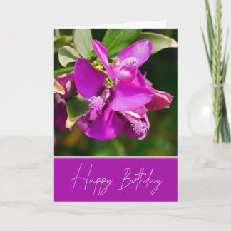 Carte de voeux Exototo Floral Anniversaire