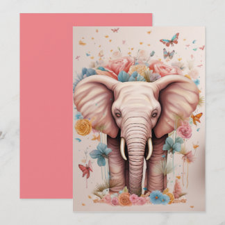 Carte de voeux Extraordinaire Elephant