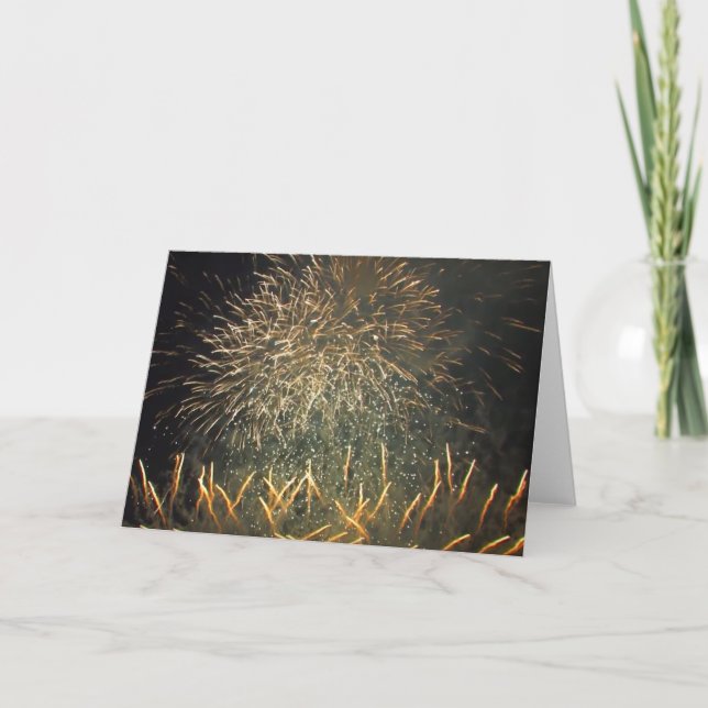 Carte de voeux Extraordinaire Fireworks (Devant)