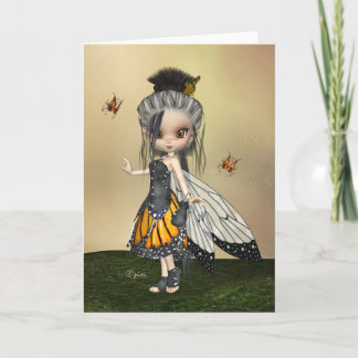 Carte de voeux "Fae papillon"