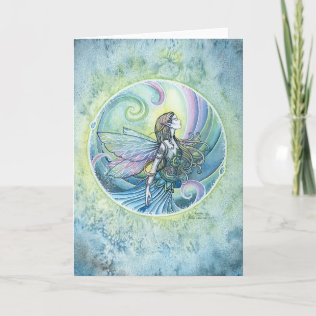 Carte de voeux Fairy Element Water (Devant)