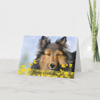 Carte de voeux faite sur commande d'anniversaire