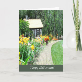 Carte de voeux faite sur commande de retraite de