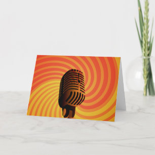Carte de voeux faite sur commande de rétro