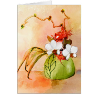 Carte de voeux faite sur commande florale