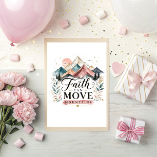 Carte de vœux Faith Can Move Mountains