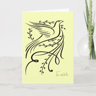 Carte de voeux Faith Dove
