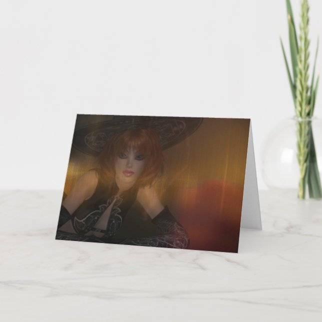 Carte de voeux Fall Witch Design 1 (Devant)