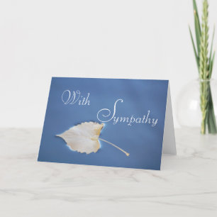 Carte de voeux Fallen Leaf Sympathy