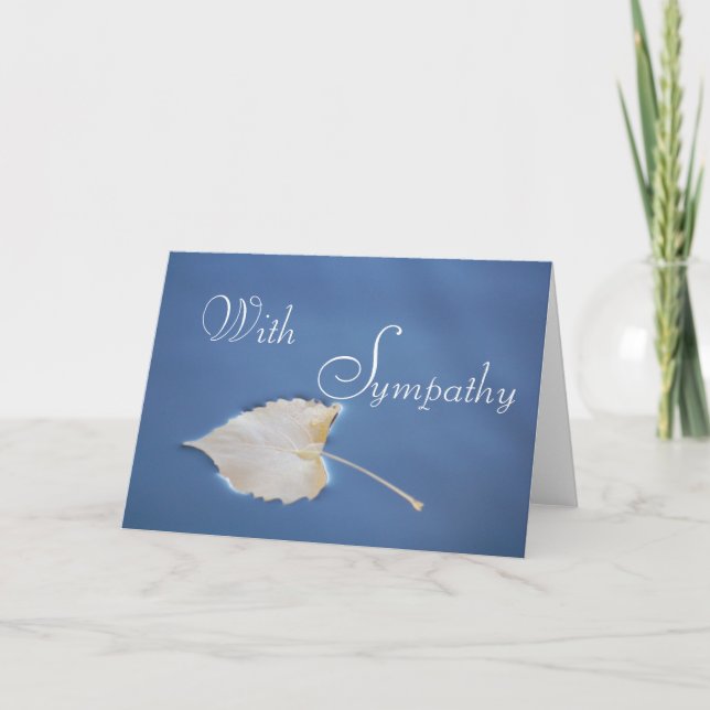 Carte de voeux Fallen Leaf Sympathy (Devant)