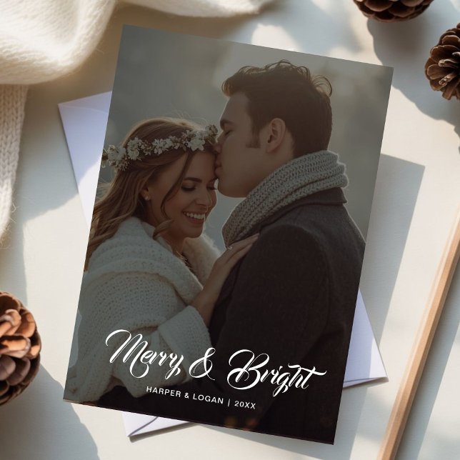 Carte de vœux familiale joyeuse et lumineuse (Créateur téléchargé)