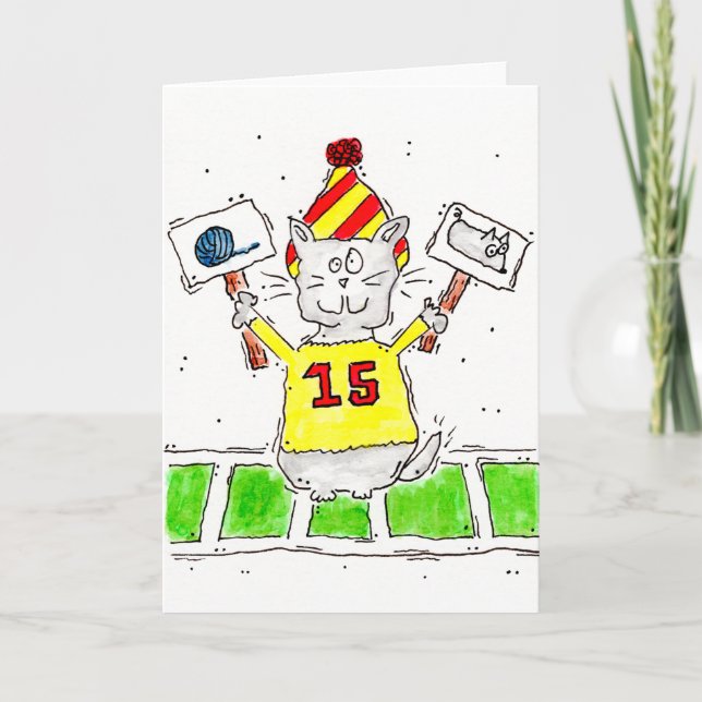 Carte de voeux Fan Kitty (Devant)