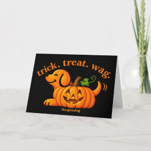 Carte de vœux fantaisiste Halloween Jack-O-Lantern