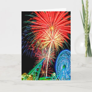 Carte de voeux Fantastic Fireworks