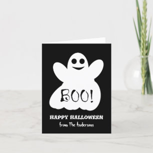 Carte de vœux fantôme d'Halloween