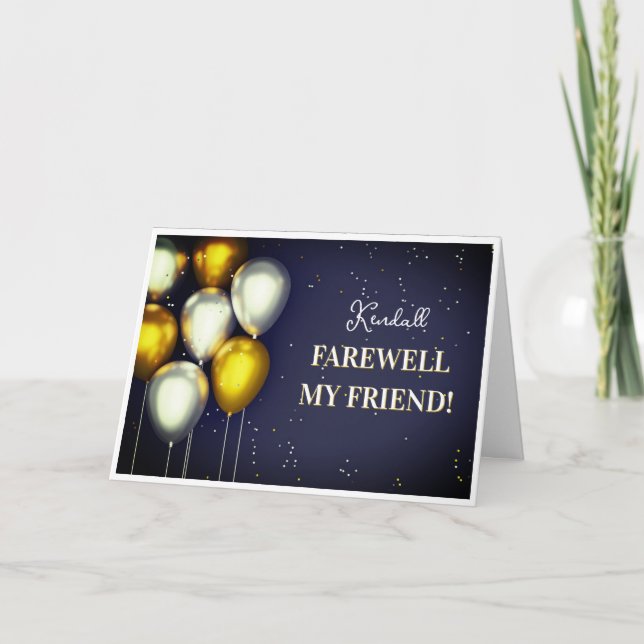 Carte de voeux Farwell Friend (Devant)