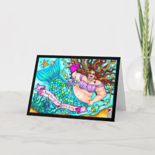 Carte de voeux Fat Fat Fat Mermaid