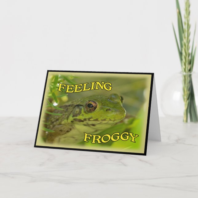 Carte de vœux Feeling Froggy (Devant)