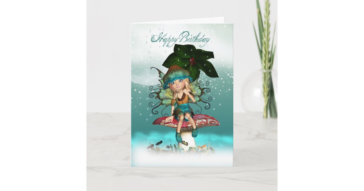 Carte De Voeux Feerique D Anniversaire D Elf Zazzle Fr Carte De Voeux Feerique D Anniversaire D Elf Zazzle Fr