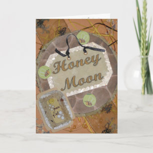 Carte de voeux féerique de lune de miel
