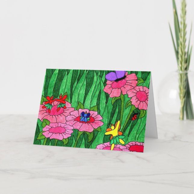 Carte de voeux féerique de partie (Devant)