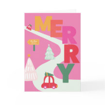 Carte de vœux festive